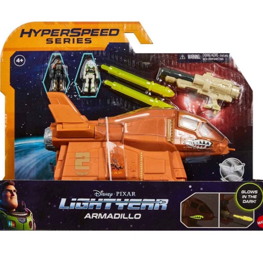 THE ARMADILLO Spaceship Disney Pixar Lightyear w BUZZ&IZZY Hyperspeed Series NEW